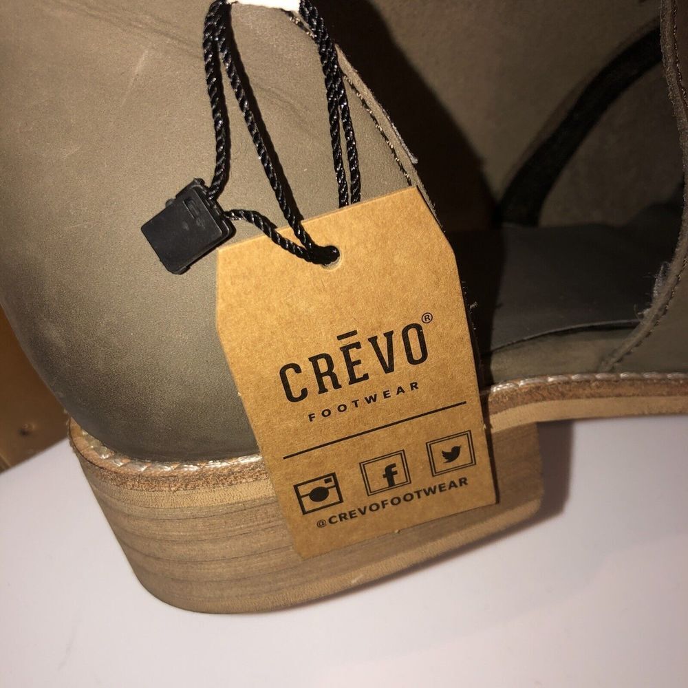 Crevo Coralie Chelsea Ankle Boots Bootie Cap Toe‎ NWOB Size 10 Mink Grey - Picture 9 of 11